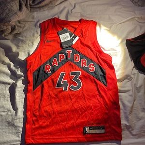 Brand New Raptors jersey, Size M not Mens, child or small adult 10/12.